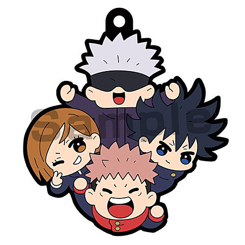 Rubber Mascot Buddy Colle Jujutsu Kaisen Part.2 [1.Yuji Itadori & Megumi Fushiguro & Nobara Kugisaki & Satoru Gojo]