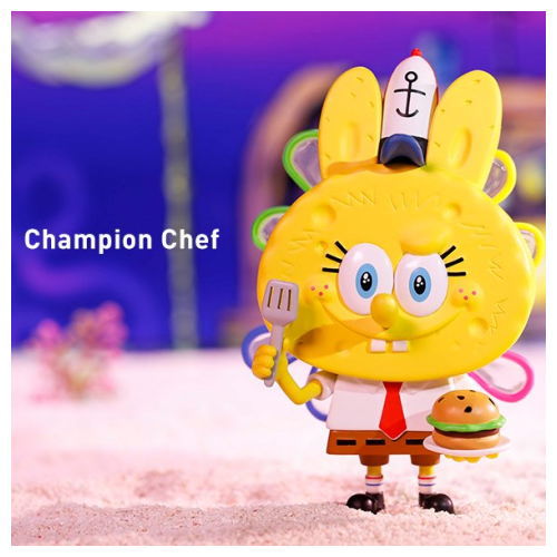 POPMART LABUBU The Monsters x SpongeBob Series [1.Champion Chef]