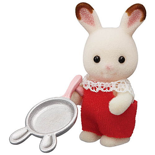 Sylvanian Families BB-06 Baby Collection Baby Camp Series [1.Chocolat rabbit baby and frying pan]