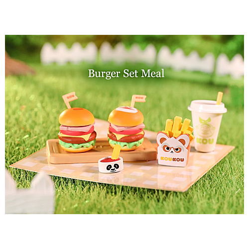 POPMART KOUKOU Afternoon Tea Series [4.Burger Set Meal]