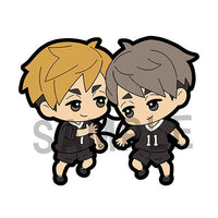 Rubber Mascot Buddy Colle Haikyu !! [6.Atsumu Miya & Osamu Miya]