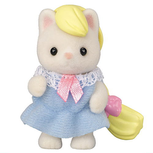 Sylvanian Families BB-08 Baby Collection Baby Fashionable Hair Series [2.Silk cat baby (Gilly)]