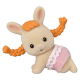 Sylvanian Families BB-08 Baby Collection Baby Fashionable Hair Series [4.Baby Milk Rabbit (Heather)]