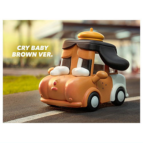 POPMART POPCAR Happy Weekend series [8.CRY BABY BROWN VER.]