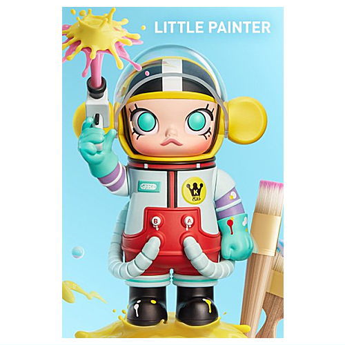 POPMART MEGA Collection 100% SPACE MOLLY Series 1 [7.LITTLE PAINTER]