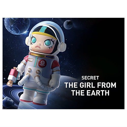 POPMART MEGA Collection 100% SPACE MOLLY Series 1 [10.Secret:THE GIRL FROM THE EARTH]