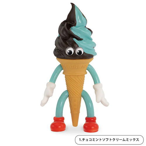 FLAVORS Figure Collection BOX version [1.Chocolate mint soft ice cream mix]