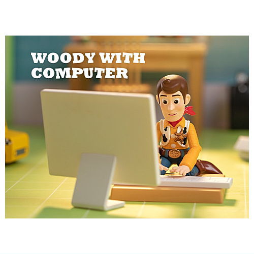 POPMART Disney/Pixar Sunnyside Adventures Series [7.WOODY WITH COMPUTER]