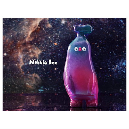 POPMART FLABJACKS Banana Boo Fantastic Galactic series [4.Nebula Boo]