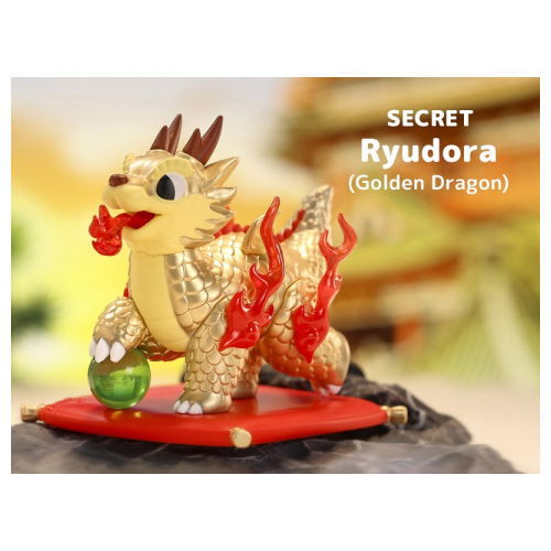 POPMART KAIJU NEGORA Lucky Things series [10.secret: Ryudora(Golden Dragon)]