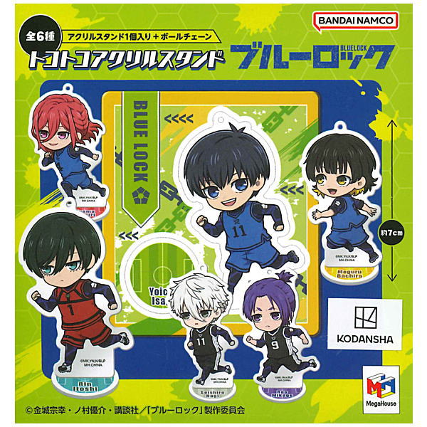Tokotoko Acrylic Stand Bluelock [All 6 type set (Full Complete)]