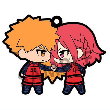 Rubber Mascot Buddy Colle Bluelock [2.Rensuke Kunigami & Hyouma Chigiri]