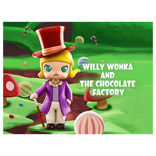 POPMART MOLLY x Warner Bros. 100th Anniversary Series [12.WILLY WONKA AND THE CHOCOLATE FACTORY]