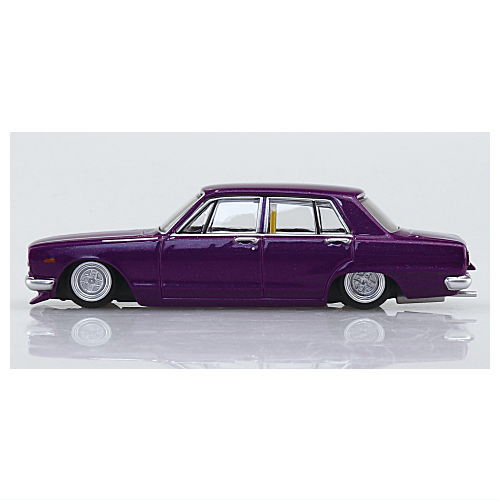 1/64 Diecast Mini Car Grachan Collection Part.15 [5.Hakosuka 4Dr 1971 (GC10) (1): Purple]