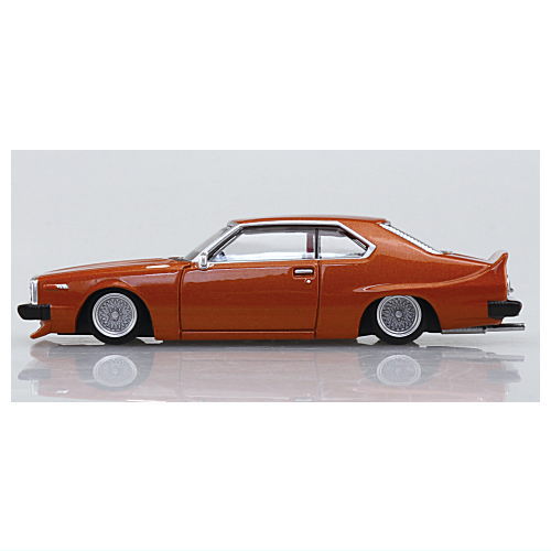 1/64 Diecast Mini Car Grachan Collection Part.15 [9.Japan 2Dr 1979 (C210) (1): Orange]