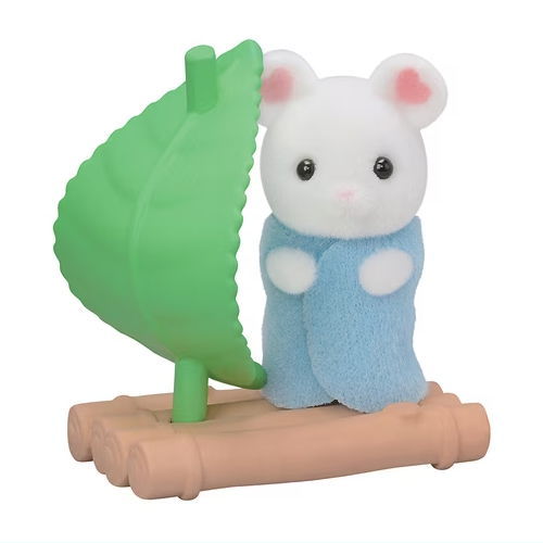 Sylvanian Families BB-10 Baby Collection Baby Forest Play Series [4.Little baby marshmallow mouse (Mary)]