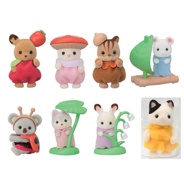 Sylvanian Families BB-10 Baby Collection Baby Forest Play Series [All 8 type set (Full Complete)]