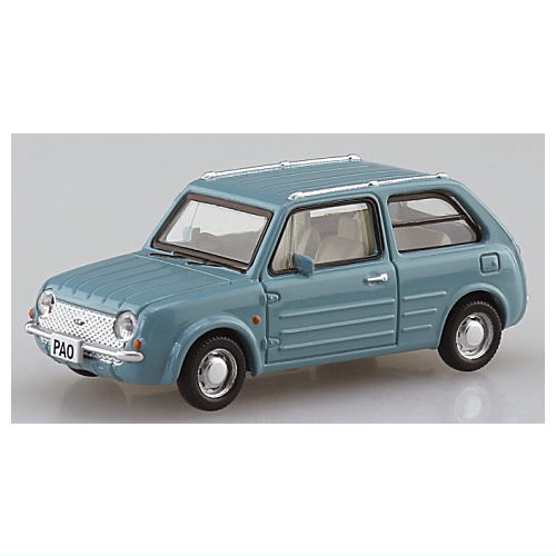 1/64 Nissan Pike Car Collection [5.PAO Aqua Gray]