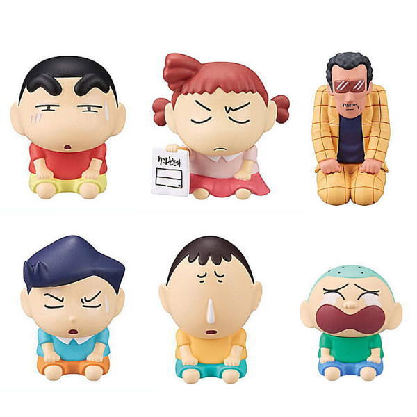 Charayu Figure Collection Crayon Shin-chan minna de real omamagoto dazo [All 6 type set (Full Complete)]