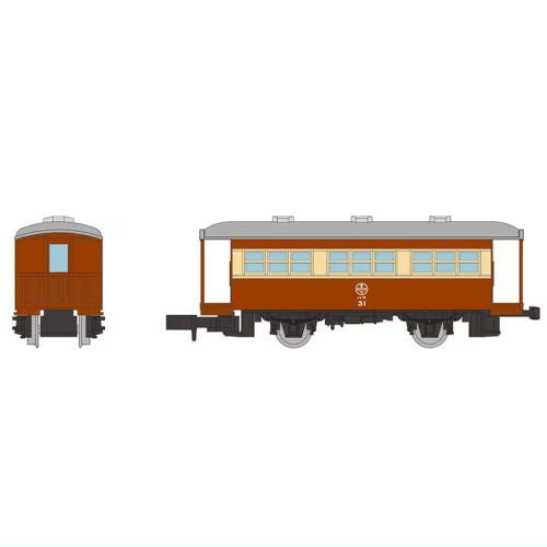 Nostalgic Tetsudou Collection Vol.4 [9.Tomy Railway HaFu Class passenger car (brown)]