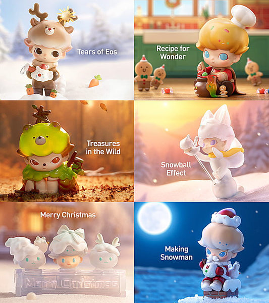 POPMART DIMOO Letters from Snowman series [Normal 6 type set(secret is ...