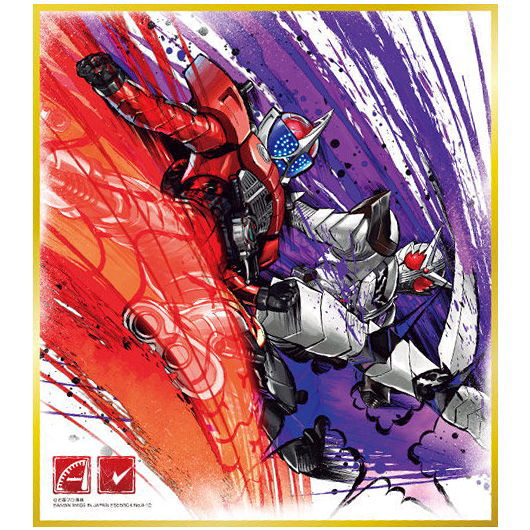 Kamen Rider Shikishi ART8 [12.Kamen Rider W Fang Joker & Kamen Rider Accel]