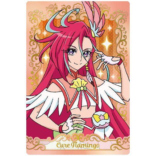 Tropical-Rouge! PreCure Kirakira Card Gummy [4.Cure Flamingo]