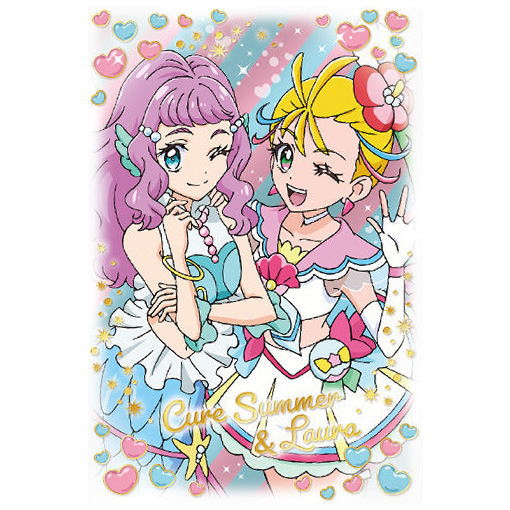 Tropical-Rouge! PreCure Kirakira Card Gummy [11.Cure Summer & Laura (Holo foil stamping)]