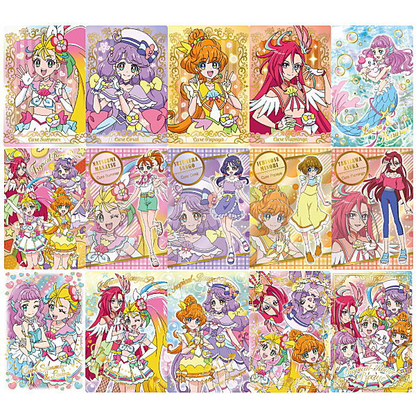 Tropical-Rouge! PreCure Kirakira Card Gummy [All 15 type set(Full Complete)]