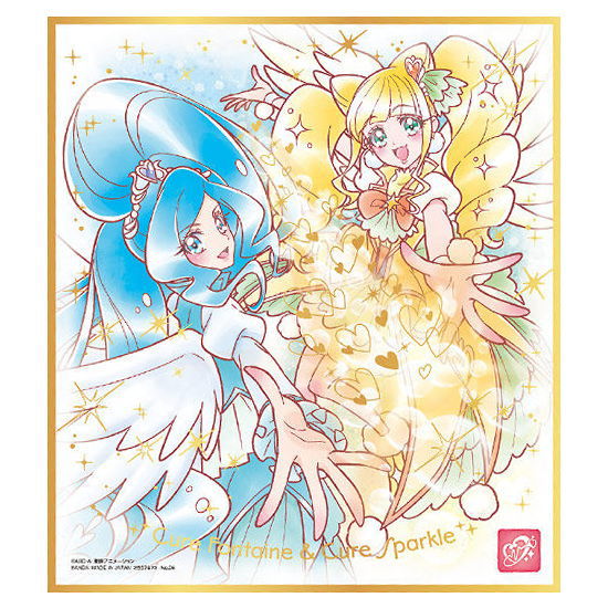 PreCure Shikishi ART Part.4 [6.Cure Fontaine & Cure Sparkle (Special Healin' Good Style) (Gold foil stamping)]