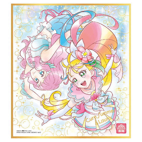 PreCure Shikishi ART Part.4 [14.Cure Summer & Laura (Gold foil stamping)]