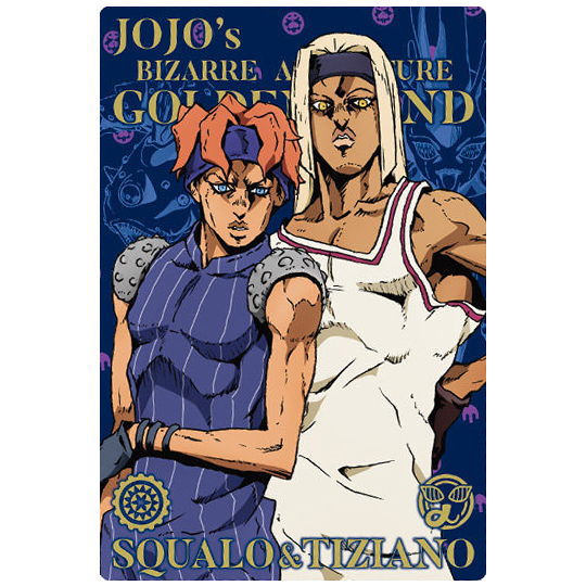 JoJo's Bizarre Adventure Golden Wind Wafer Part.2 [10.Character Card 10: Squalo & Tiziano]