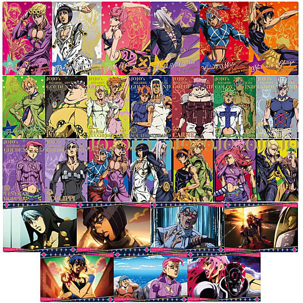 JoJo's Bizarre Adventure Golden Wind Wafer Part.2 [All 27 type set(Full Complete)]