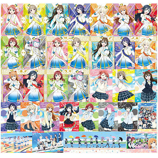 Love Live! Nijigasaki High School Idol Club Wafer [All 34 type set(Full Complete)]