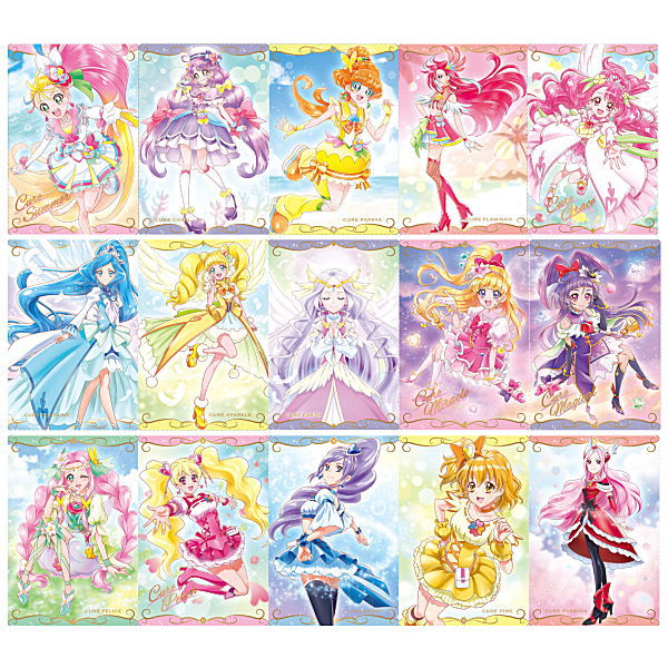 PreCure Card Wafer Part.2 [Assorted 15 type set (1.2.3.4.8.9.10.11.13.14.15.17.18.19.20)]