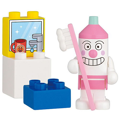 Anpanman World Block Lab Set Part.4 [4.Hamigakiman set]