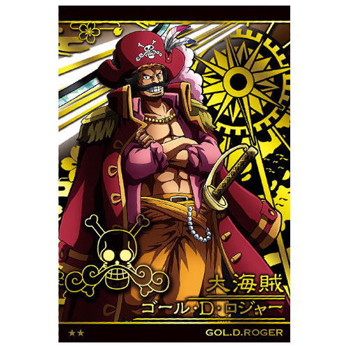 ONE PIECE Wafer Tenka Musou no Daikaizoku [4.R�E½FNo.8-04 Gol D. Roger (Gold foil stamped)]