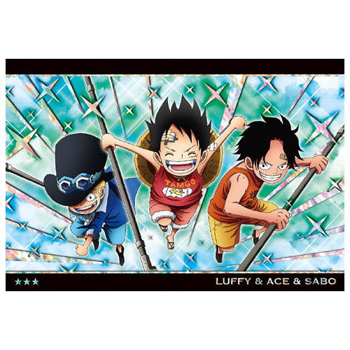 ONE PIECE Wafer Tenka Musou no Daikaizoku [8.SR�E½FNo.8-08 Monkey D. Luffy�E½•Portgas D. Ace�E½•Sabo (Holo foil stamping)]