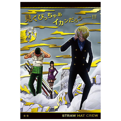 ONE PIECE Wafer Tenka Musou no Daikaizoku [21.R�E½FNo.8-21 Straw Hat Pirates (Gold foil stamped)]