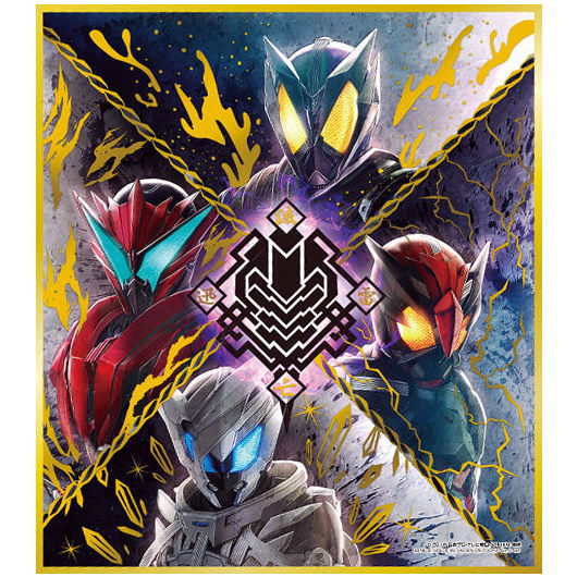 Kamen Rider Shikishi ART 9 [6.Horobi & Naki & Jin & Ikazuchi (Golden foil stamping)]