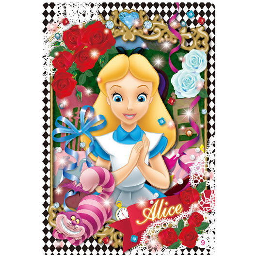 Disney 3D illusion card chocolate snack [9.Alice]