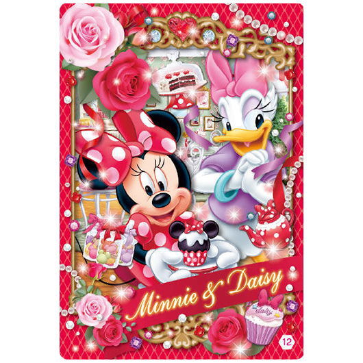 Disney 3D illusion card chocolate snack [12.Minnie & daisy]