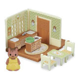 Sylvanian Families Mini Series Soyokaze Hill House (Kabaya Original Shokugan) [3.Kitchen and Kurumi Squirrel Girl (Saffron)]