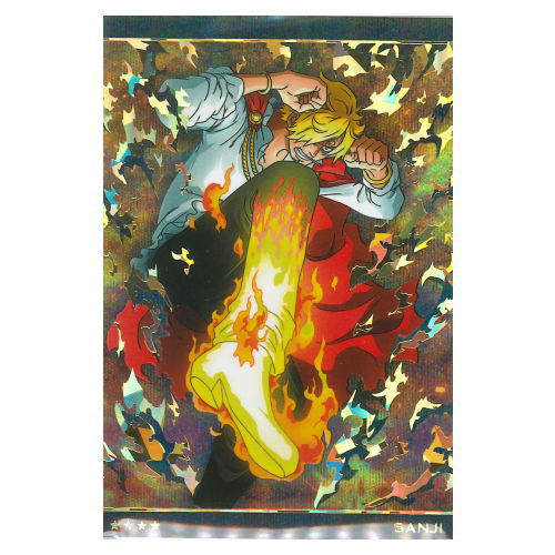 ONE PIECE Wafer Part.9 Hangeki no Noroshi [28.Secret 2: No.9-SEC2 Sanji (Holonis & Holo Foil stamped)]