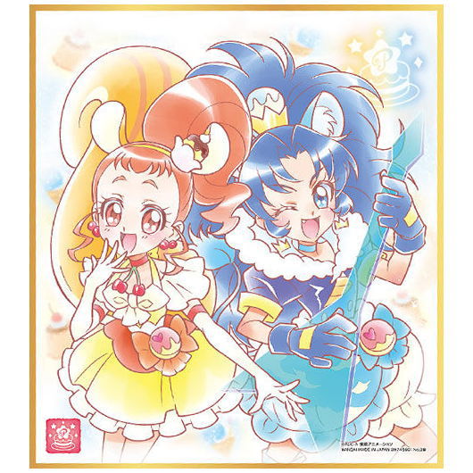 Eri.Mariduki「 PIERRE'S NIGHT」リトグラフ PreCure Shikishi ART Part.5 [8.Cure Custard & Cure Gelato