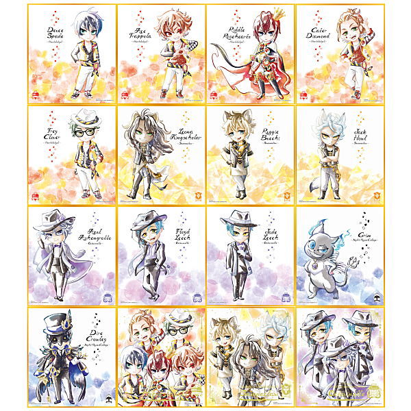 Disney Twisted Wonderland Shikishi ART [All 16 type set(Full Complete)]