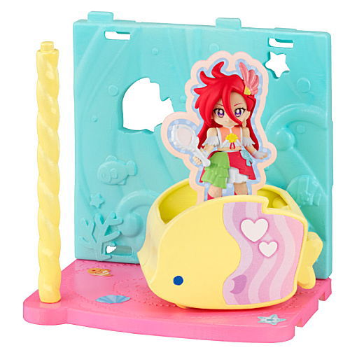 Tropical-Rouge! Pretty Cure PreCute House Series Amusement Park for Fish [4.Cure Flamingo and Fish's Go-carts]