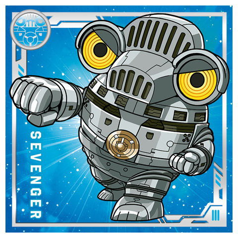 Ultraman Seal Chocolate Snack [5.Sevenger (S)]