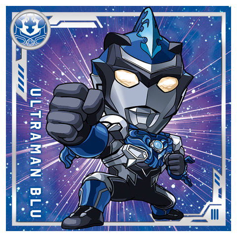 Ultraman Seal Chocolate Snack [8.Ultraman Blu(Akua) (S)]