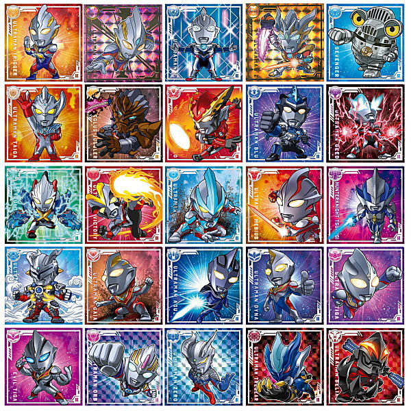 Ultraman Seal Chocolate Snack [All 25 type set(Full Complete)]